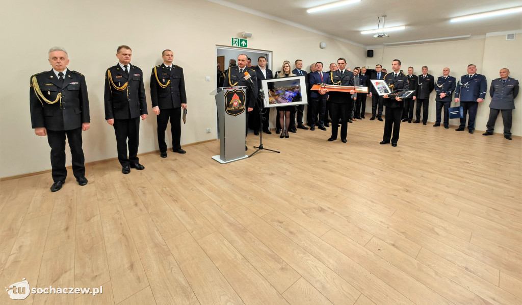 Pożegnanie komendanta PSP Sochaczew st. bryg. Piotra Piątkowskiego