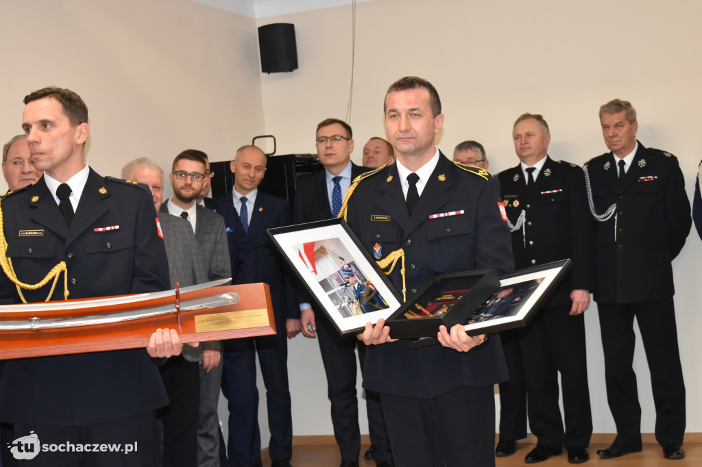Pożegnanie komendanta PSP Sochaczew st. bryg. Piotra Piątkowskiego