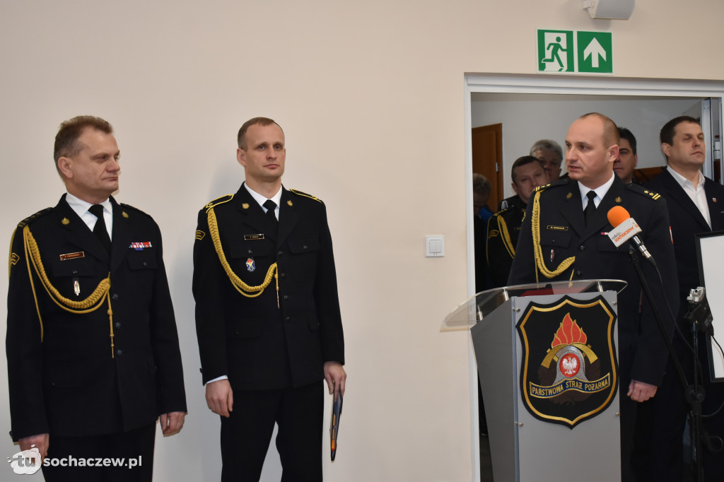 Pożegnanie komendanta PSP Sochaczew st. bryg. Piotra Piątkowskiego