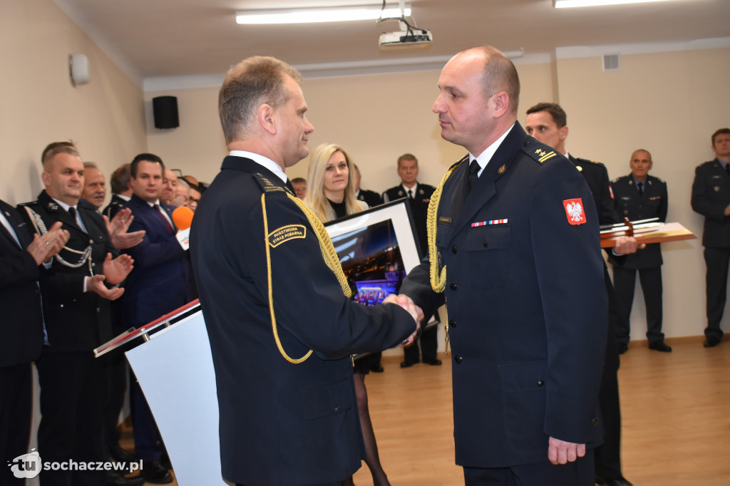 Pożegnanie komendanta PSP Sochaczew st. bryg. Piotra Piątkowskiego