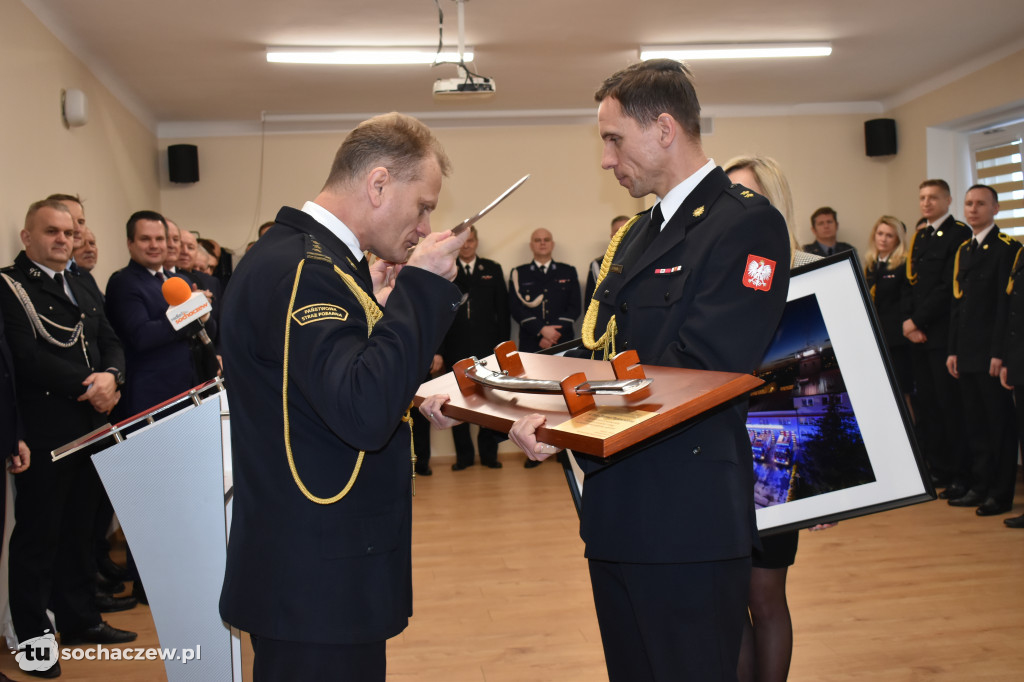 Pożegnanie komendanta PSP Sochaczew st. bryg. Piotra Piątkowskiego