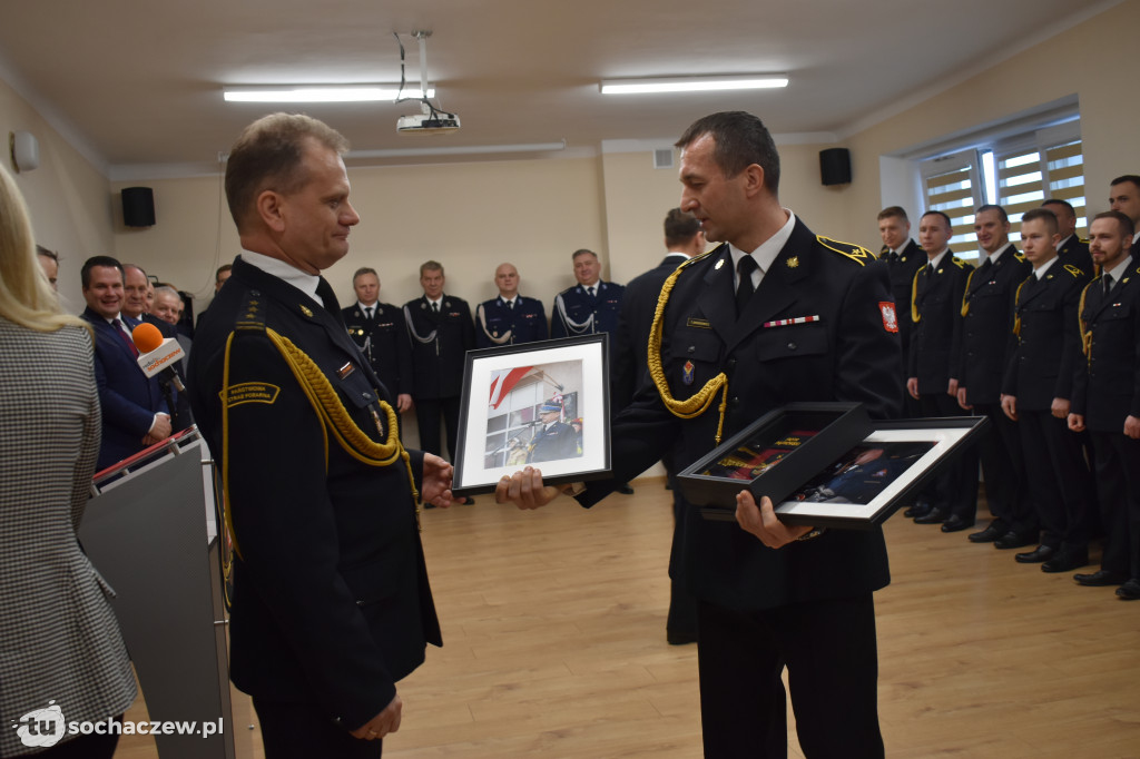 Pożegnanie komendanta PSP Sochaczew st. bryg. Piotra Piątkowskiego