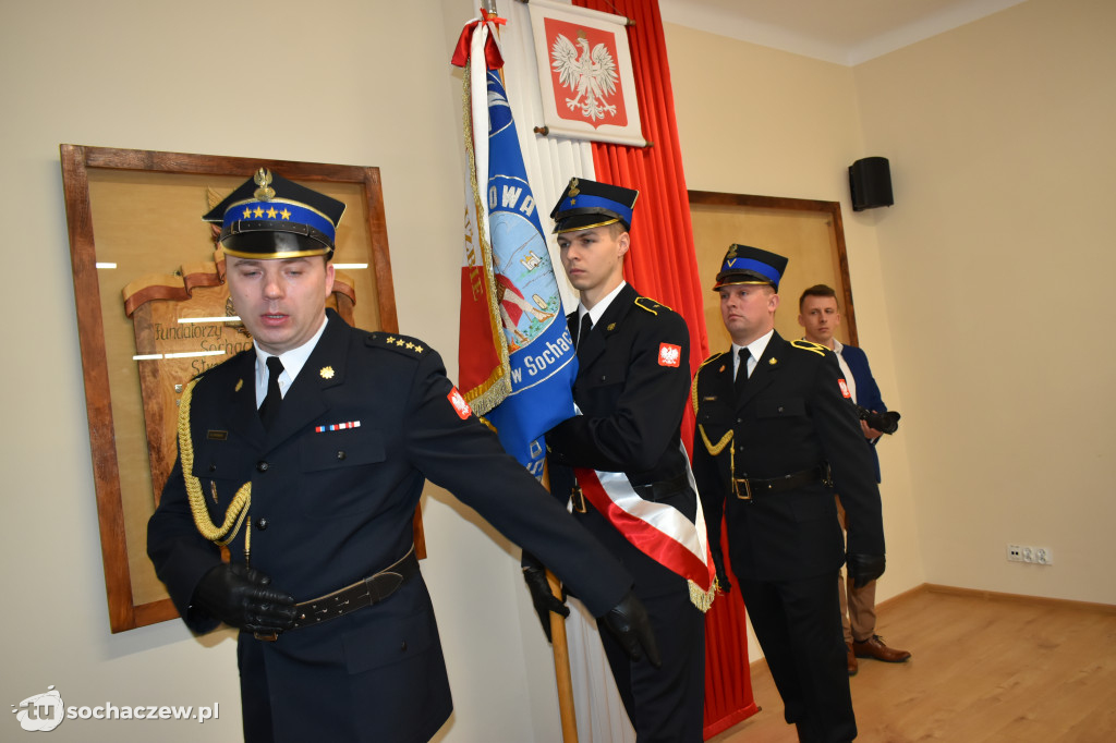 Pożegnanie komendanta PSP Sochaczew st. bryg. Piotra Piątkowskiego