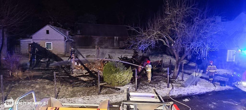 Pożar domu w Kamionie Podgórnym