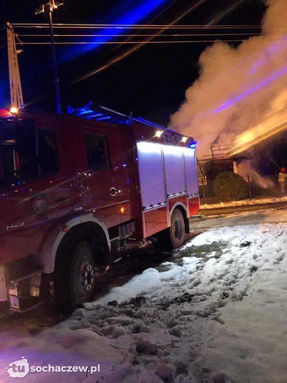 Pożar domu w Kamionie Podgórnym