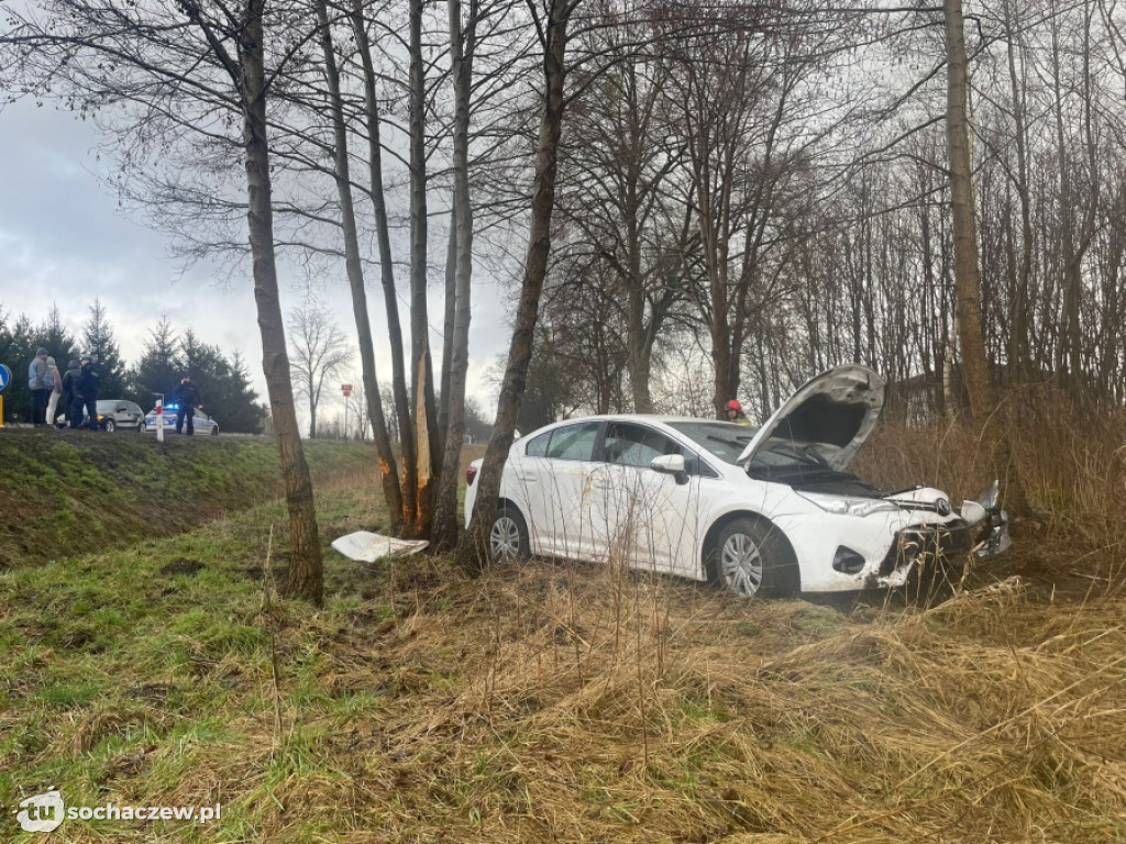 Wypadek na DK 92 w Kożuszkach Parcel