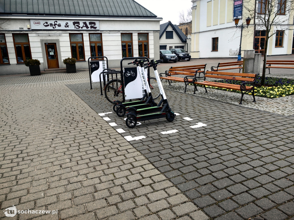 Hulajnogi na placu Kościuszki