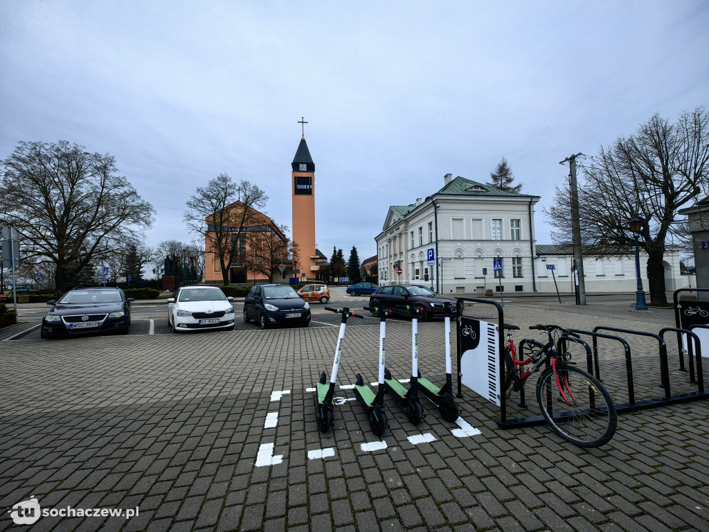 Hulajnogi na placu Kościuszki