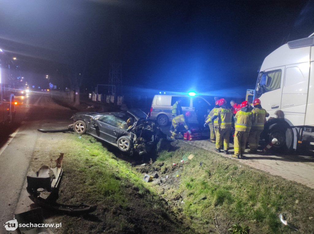 Wypadek na DK 50 w Janowie