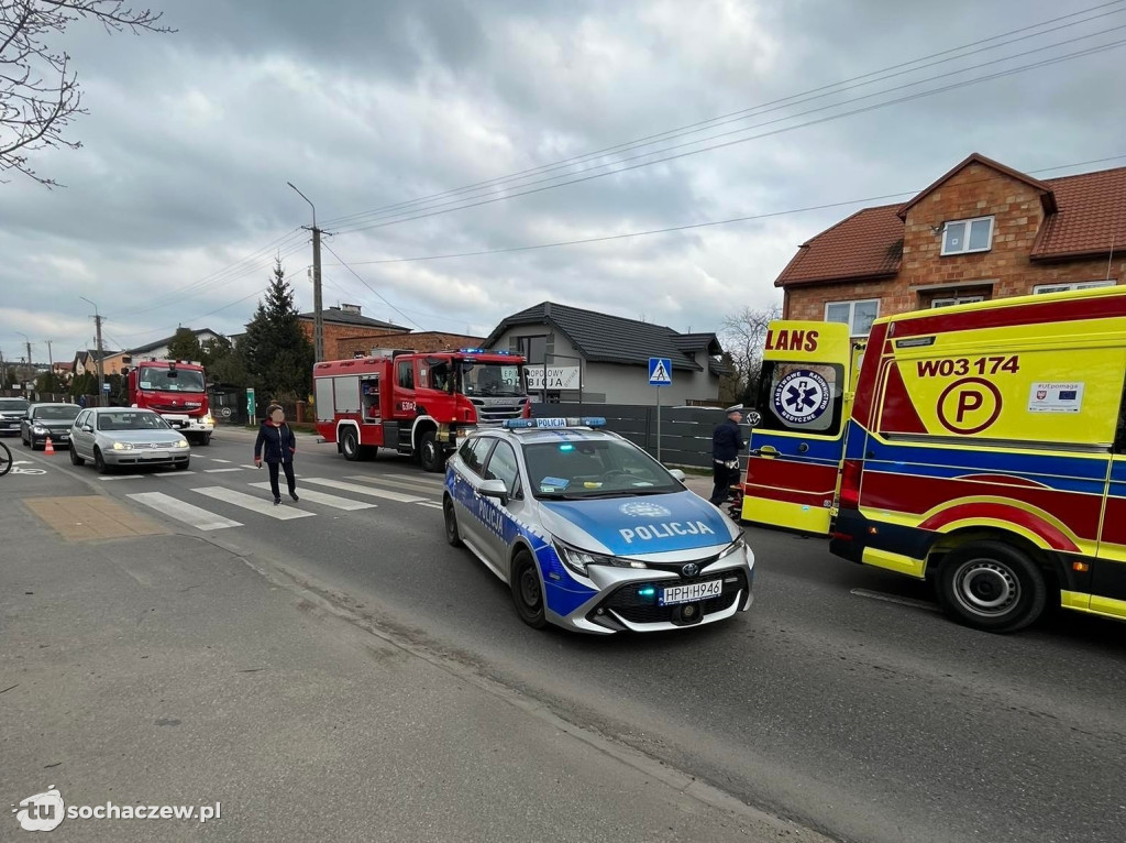 Wypadek na 15. Sierpnia z udziałem motocyklisty