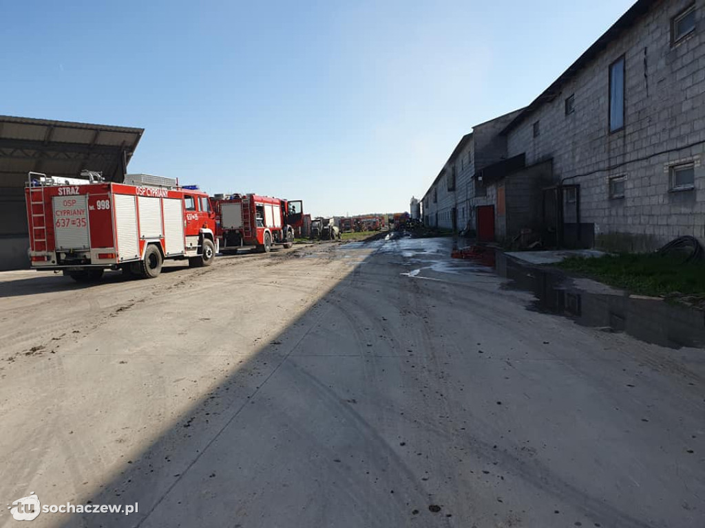 Pożar kurnika w Aleksandrowie