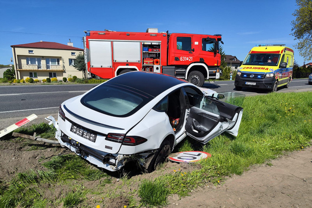Wypadek na DK 50 w Żdżarowie