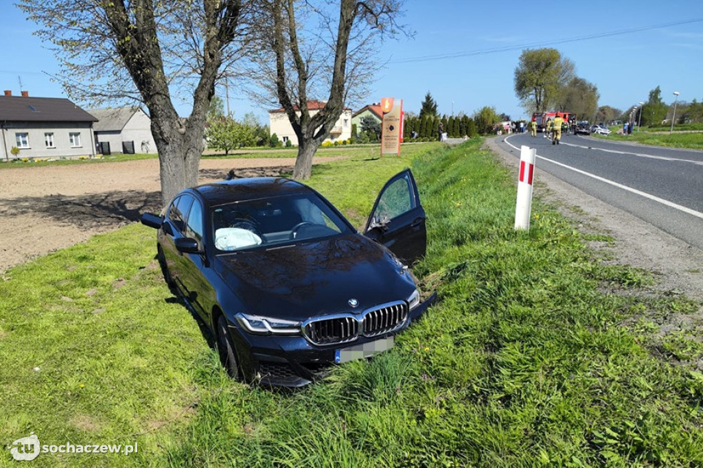 Wypadek na DK 50 w Żdżarowie