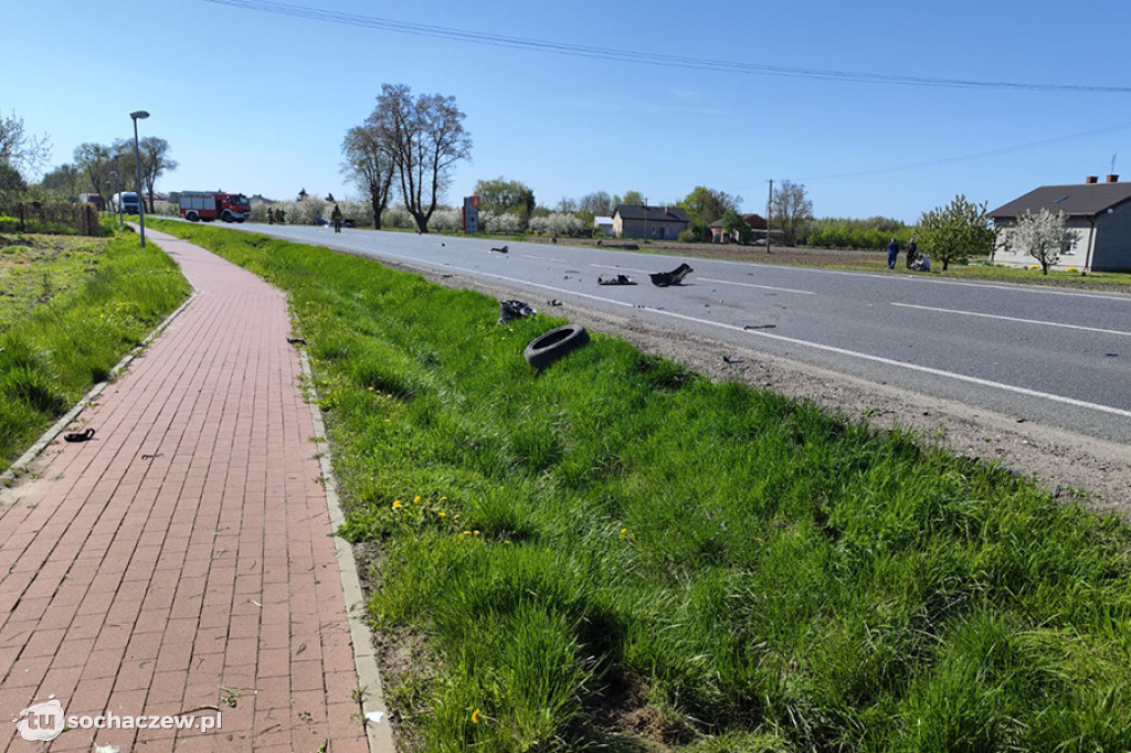 Wypadek na DK 50 w Żdżarowie
