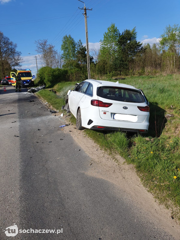 Śmierć motocyklisty w powiecie żyrardowskim