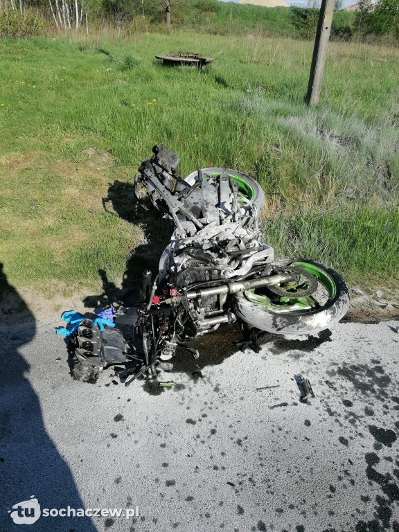 Śmierć motocyklisty w powiecie żyrardowskim