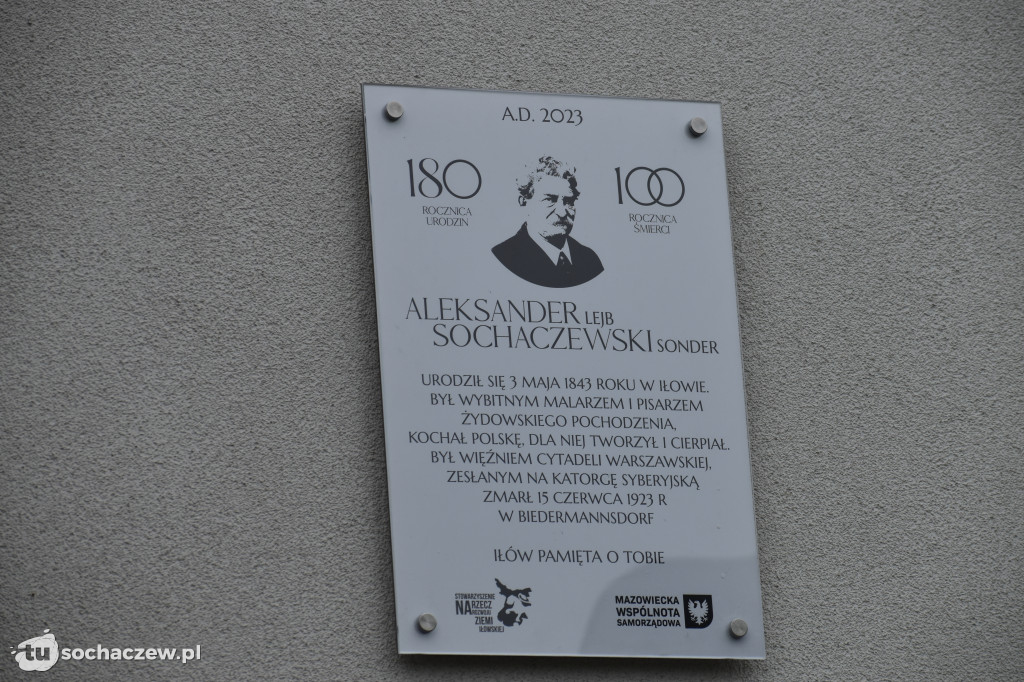 Odsłonięcie tablicy poświęconej Aleksandrowi Sochaczewskiemu