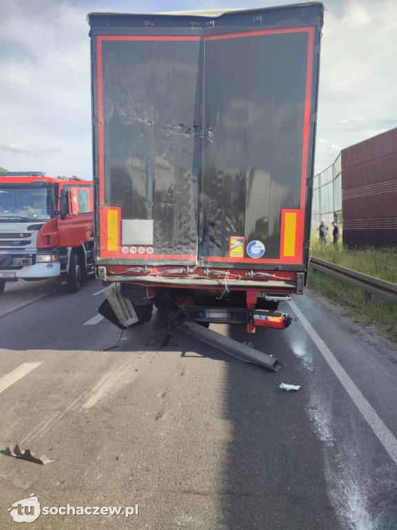 Zderzenie ciężarówek w Żdżarowie