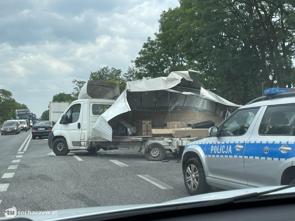 Zdarzenie drogowe na DK 92
