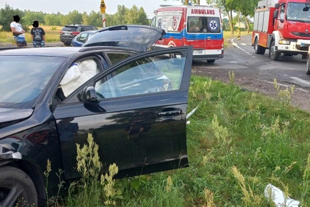 Zderzenie dwóch aut w Malanowie na DW 705