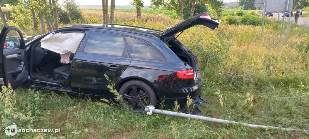 Zderzenie dwóch aut w Malanowie na DW 705
