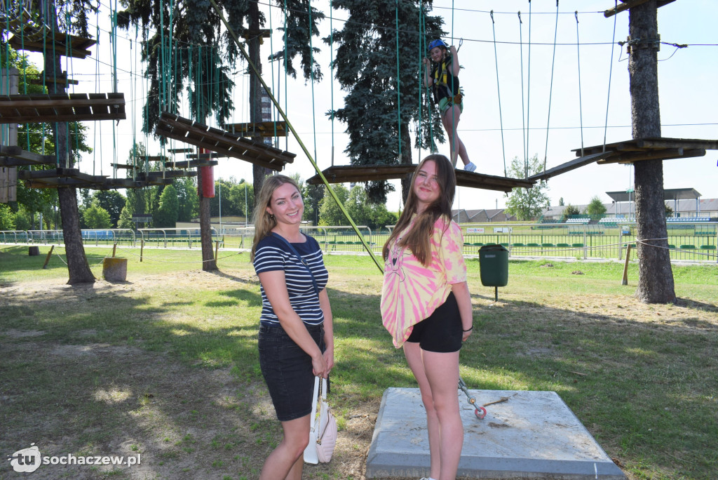 Park linowy w Chodakowie czynny codziennie
