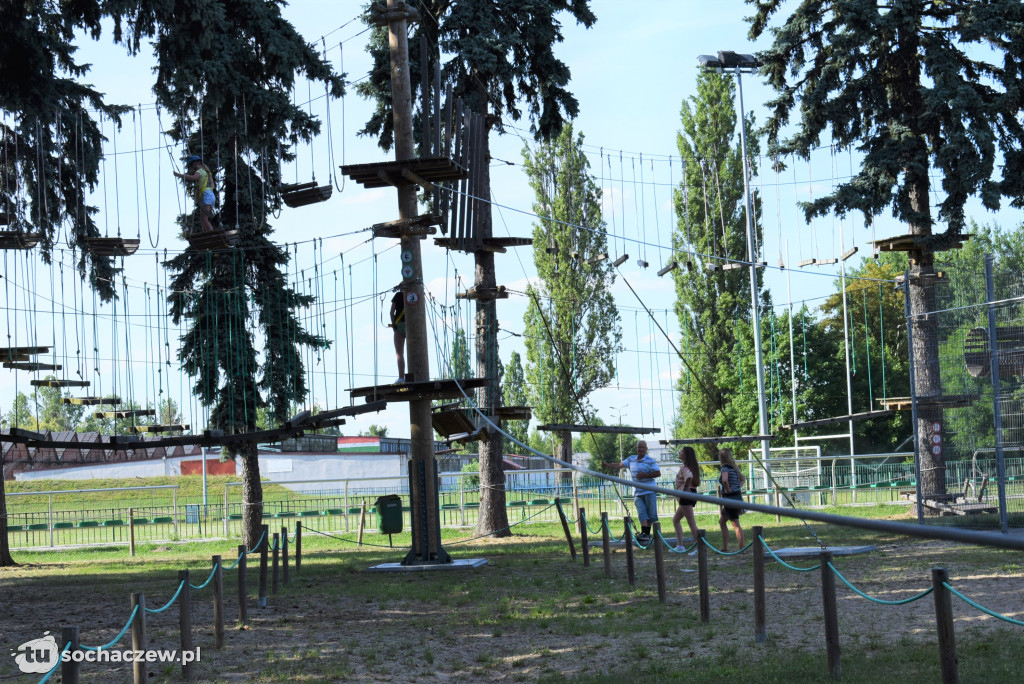 Park linowy w Chodakowie czynny codziennie