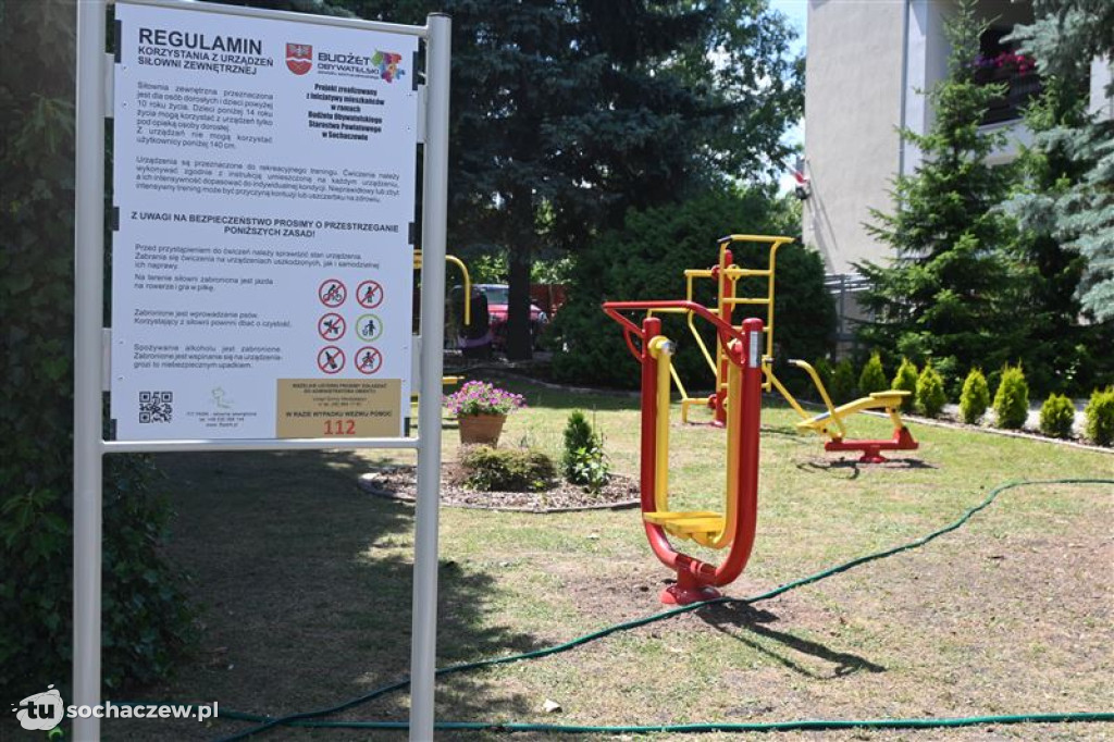 Siłownie plenerowe w powiecie sochaczewskim