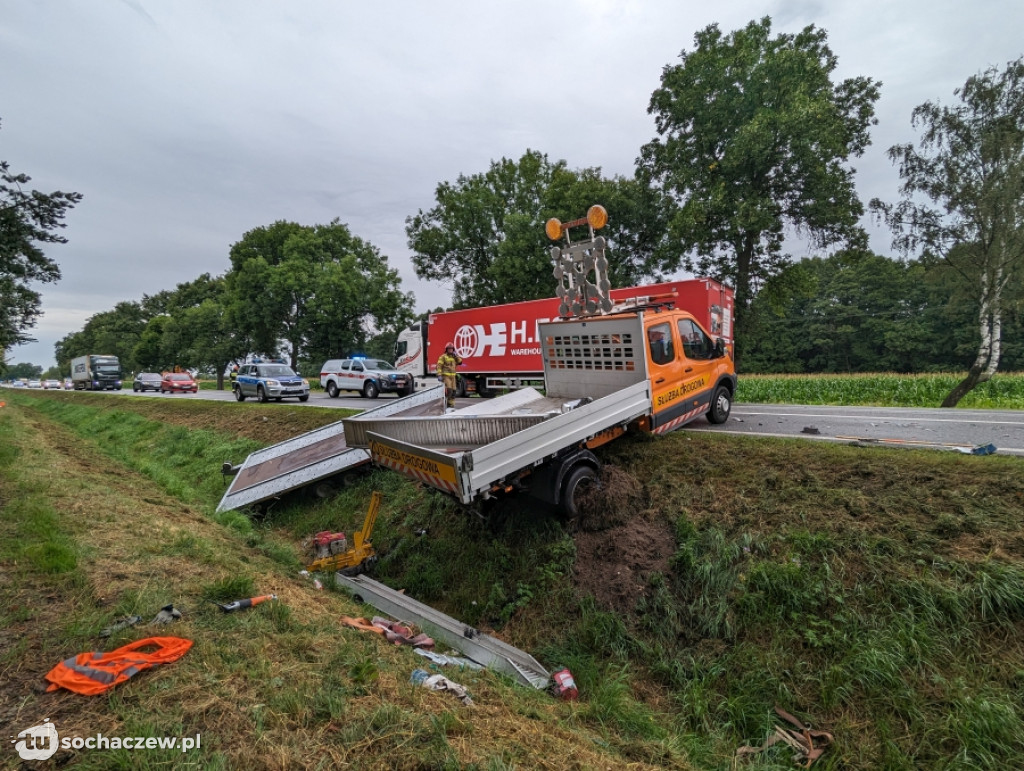 Zderzenie na DK 92 w Wójtówce