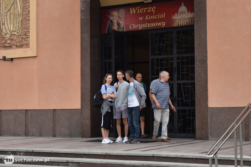 Pielgrzymkowa Grupa Błękitna w drodze na Jasną Górę