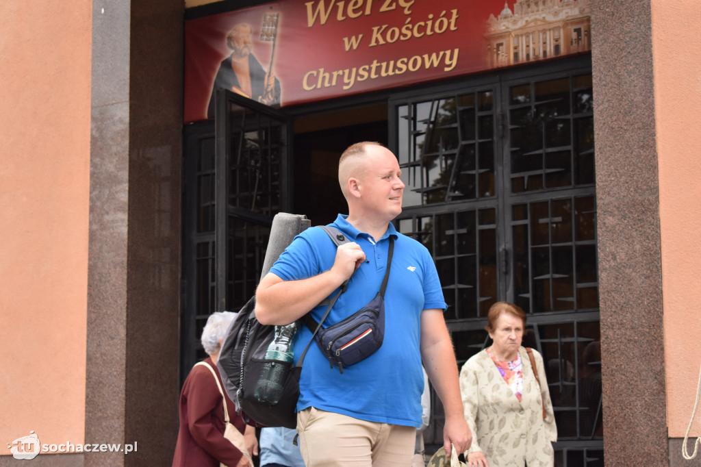 Pielgrzymkowa Grupa Błękitna w drodze na Jasną Górę