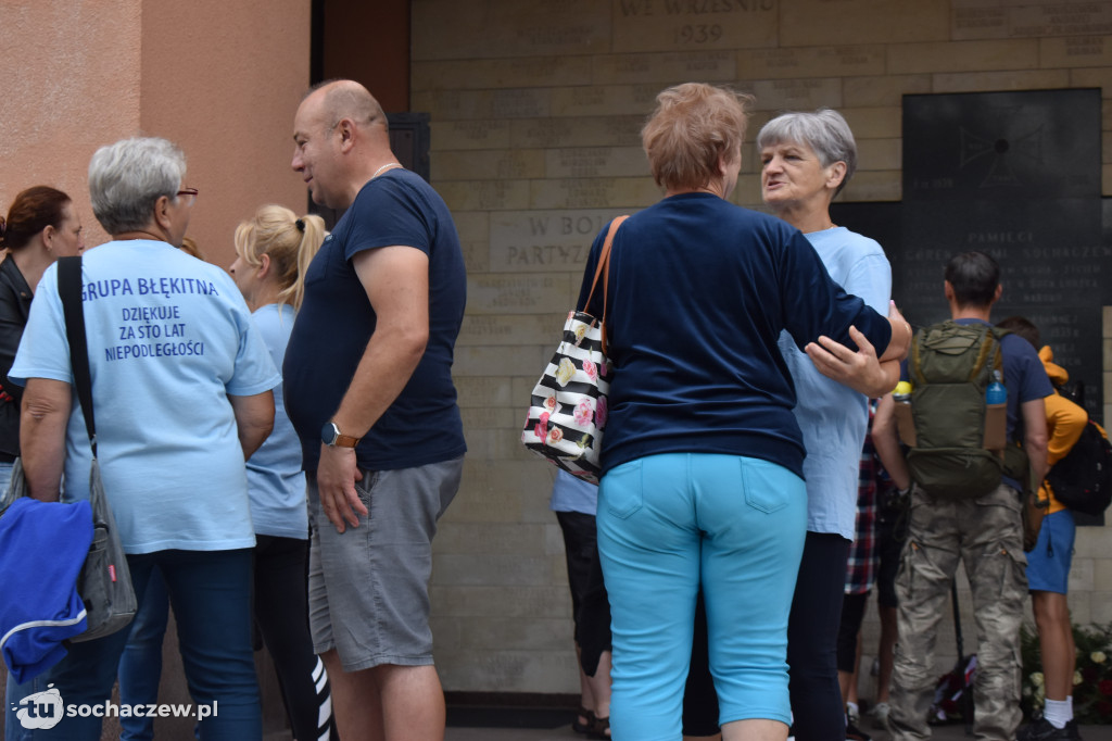 Pielgrzymkowa Grupa Błękitna w drodze na Jasną Górę