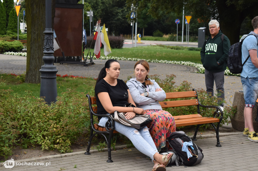Pielgrzymkowa Grupa Błękitna w drodze na Jasną Górę