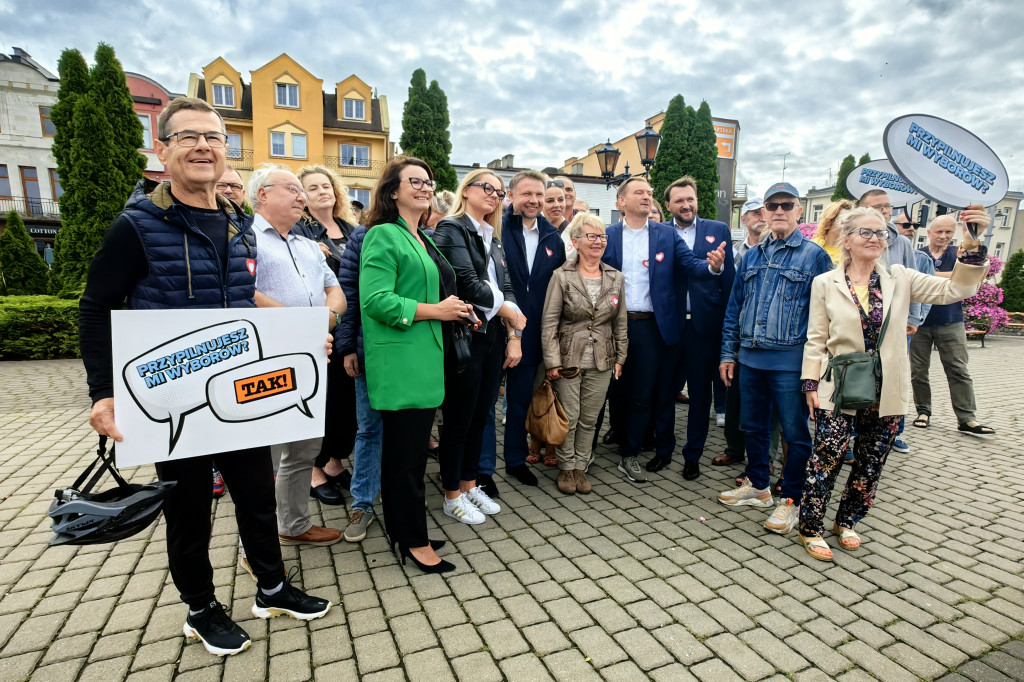 Konferencja Koalicji Obywatelskiej na placu Kościuszki