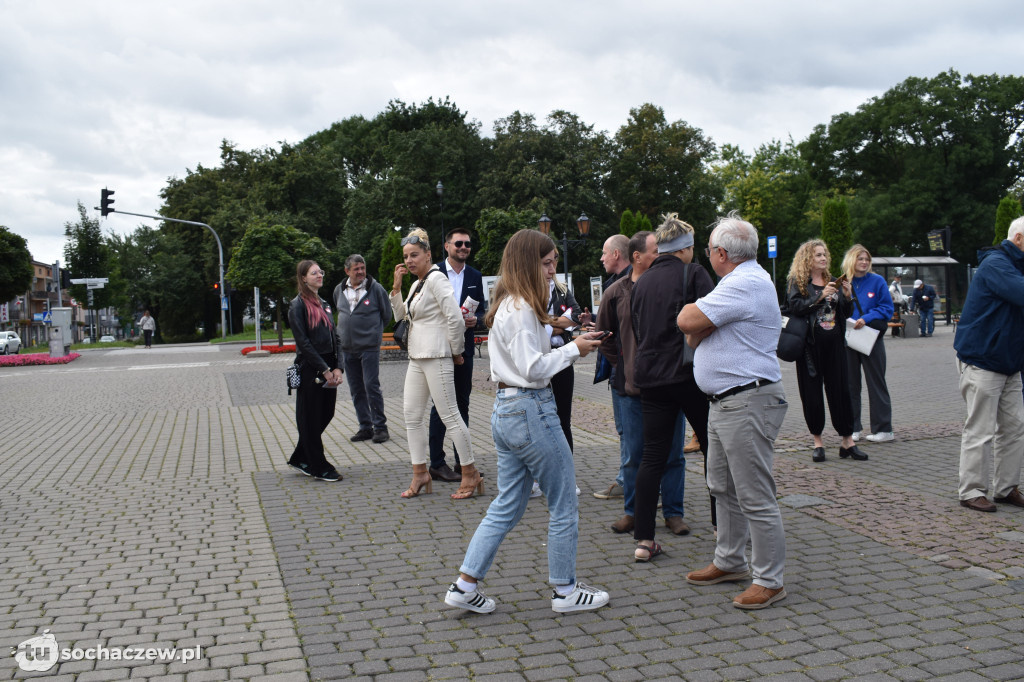 Konferencja Koalicji Obywatelskiej na placu Kościuszki