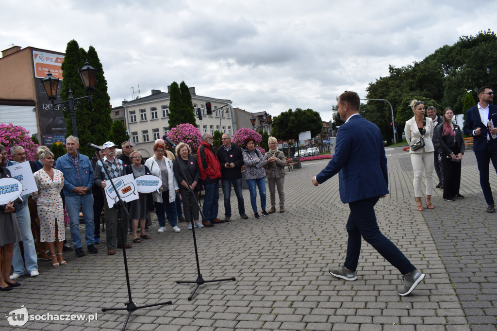 Konferencja Koalicji Obywatelskiej na placu Kościuszki