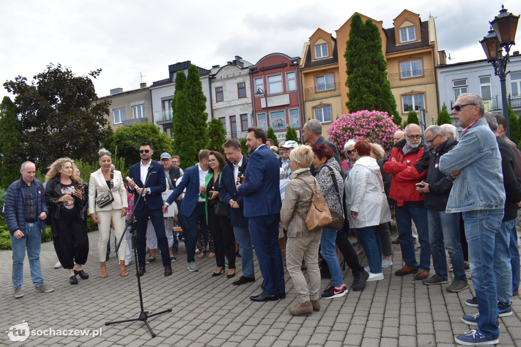 Konferencja Koalicji Obywatelskiej na placu Kościuszki