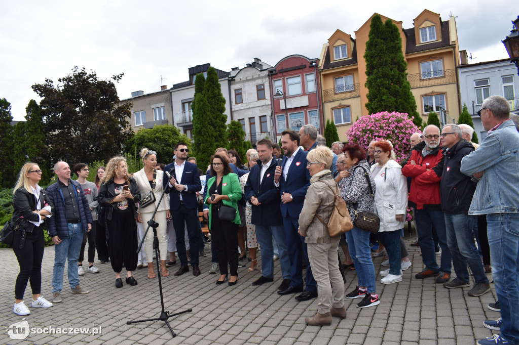 Konferencja Koalicji Obywatelskiej na placu Kościuszki