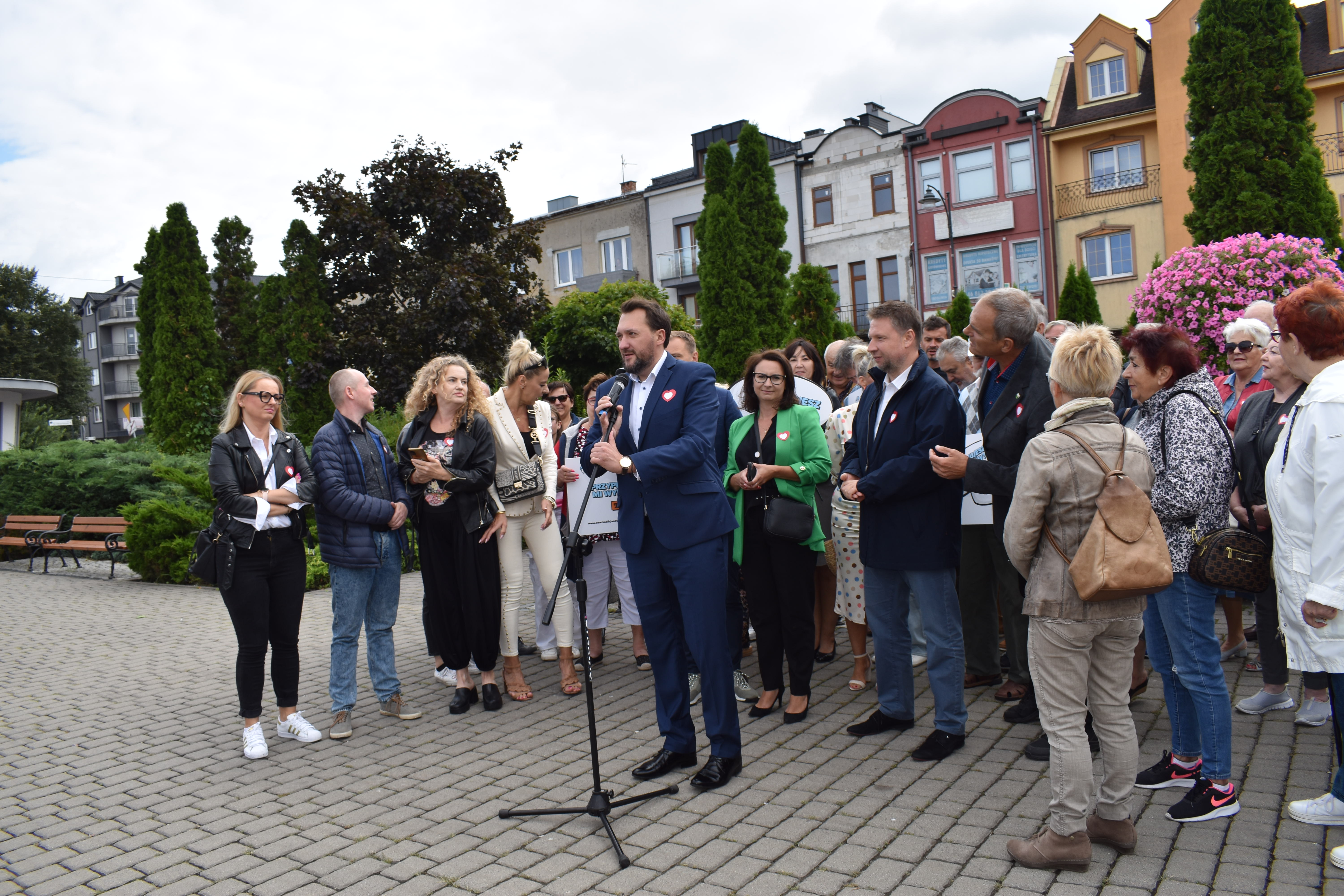 Konferencja Koalicji Obywatelskiej na placu Kościuszki
