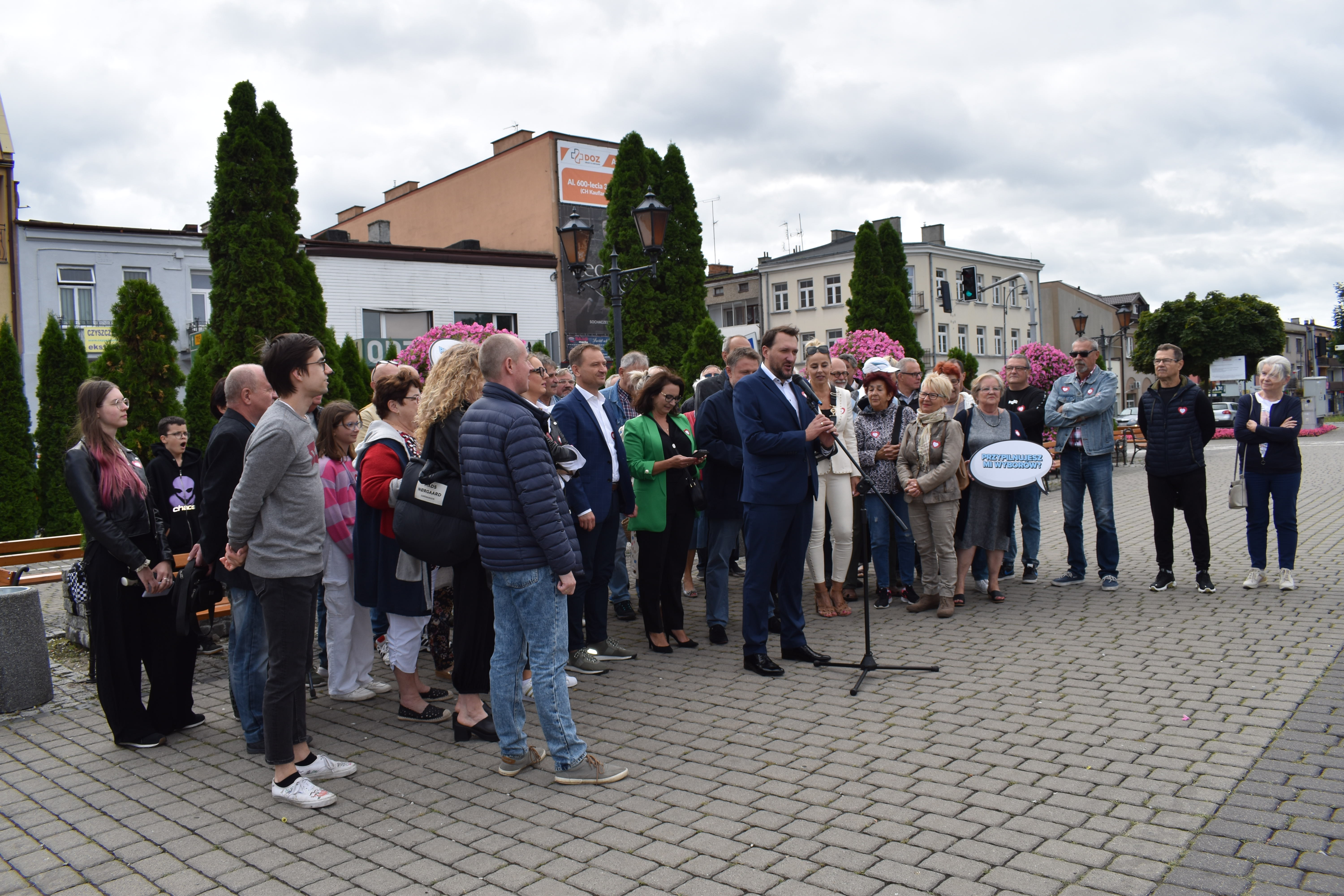 Konferencja Koalicji Obywatelskiej na placu Kościuszki