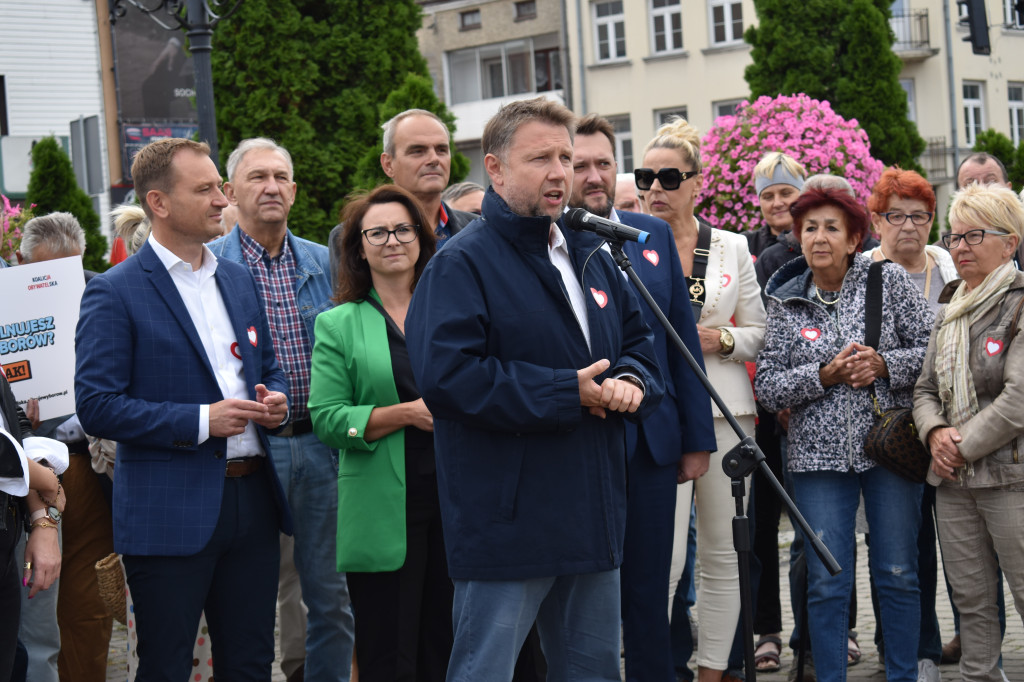 Konferencja Koalicji Obywatelskiej na placu Kościuszki