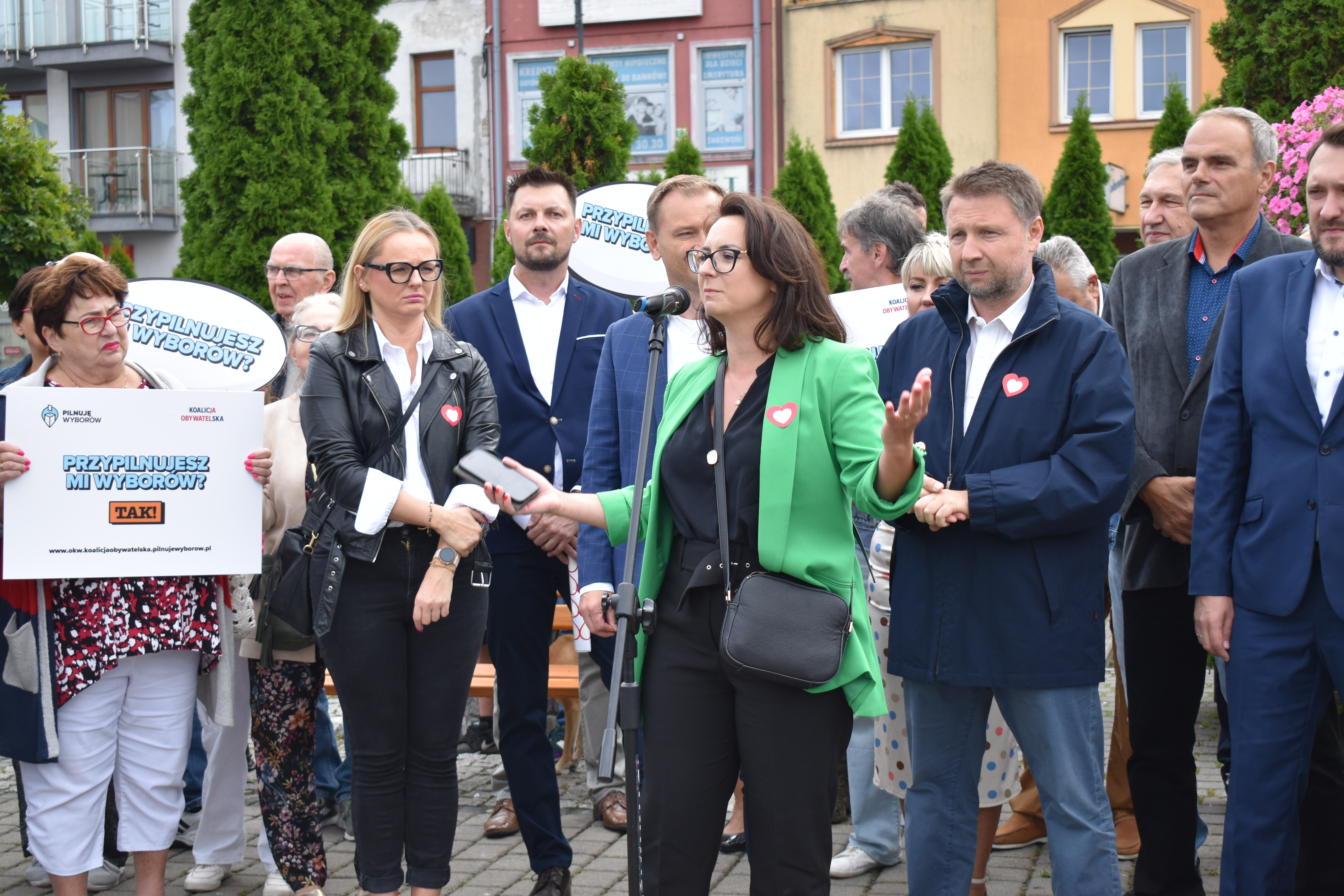 Konferencja Koalicji Obywatelskiej na placu Kościuszki