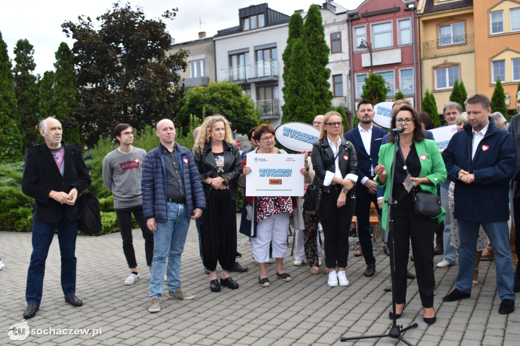 Konferencja Koalicji Obywatelskiej na placu Kościuszki