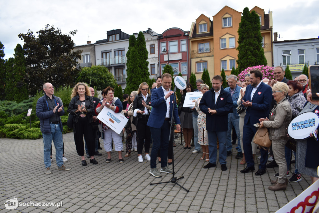 Konferencja Koalicji Obywatelskiej na placu Kościuszki