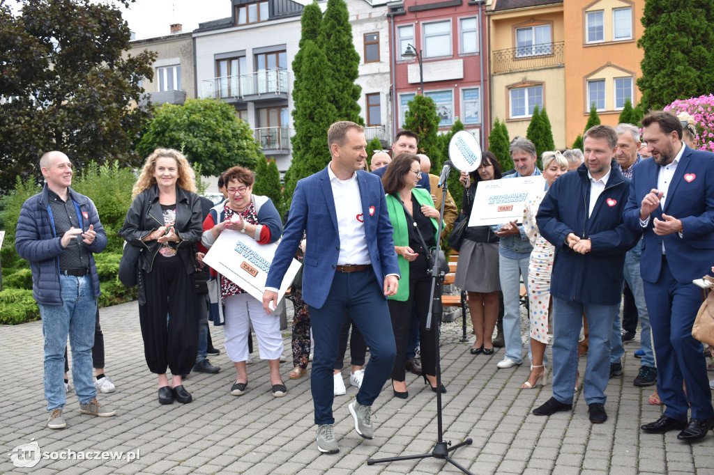 Konferencja Koalicji Obywatelskiej na placu Kościuszki