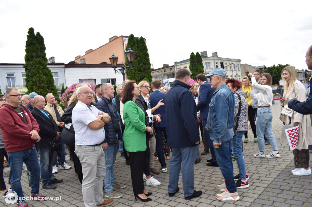 Konferencja Koalicji Obywatelskiej na placu Kościuszki