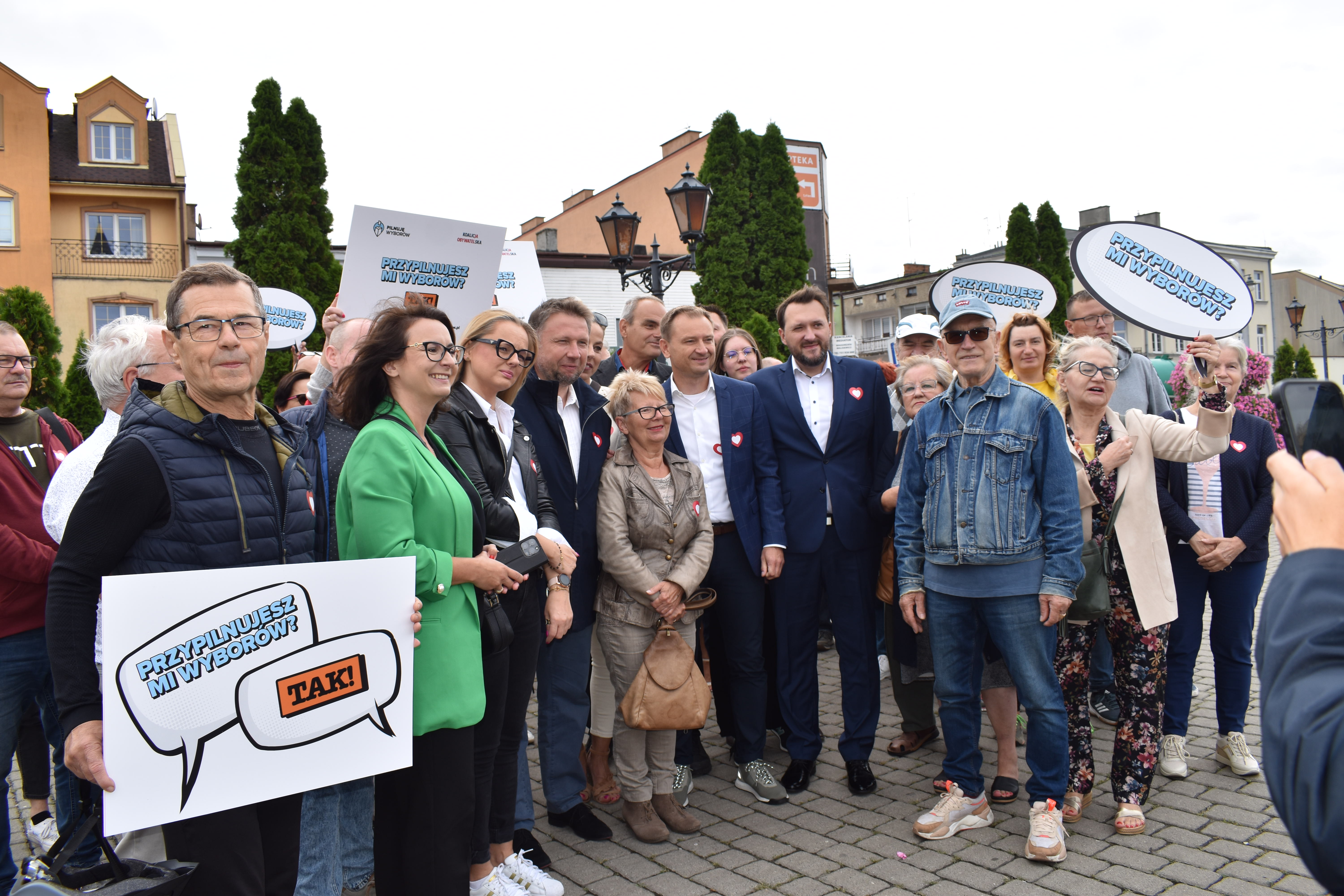 Konferencja Koalicji Obywatelskiej na placu Kościuszki