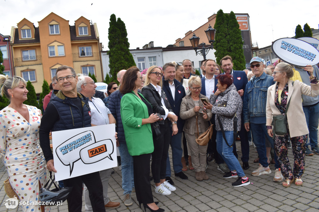 Konferencja Koalicji Obywatelskiej na placu Kościuszki