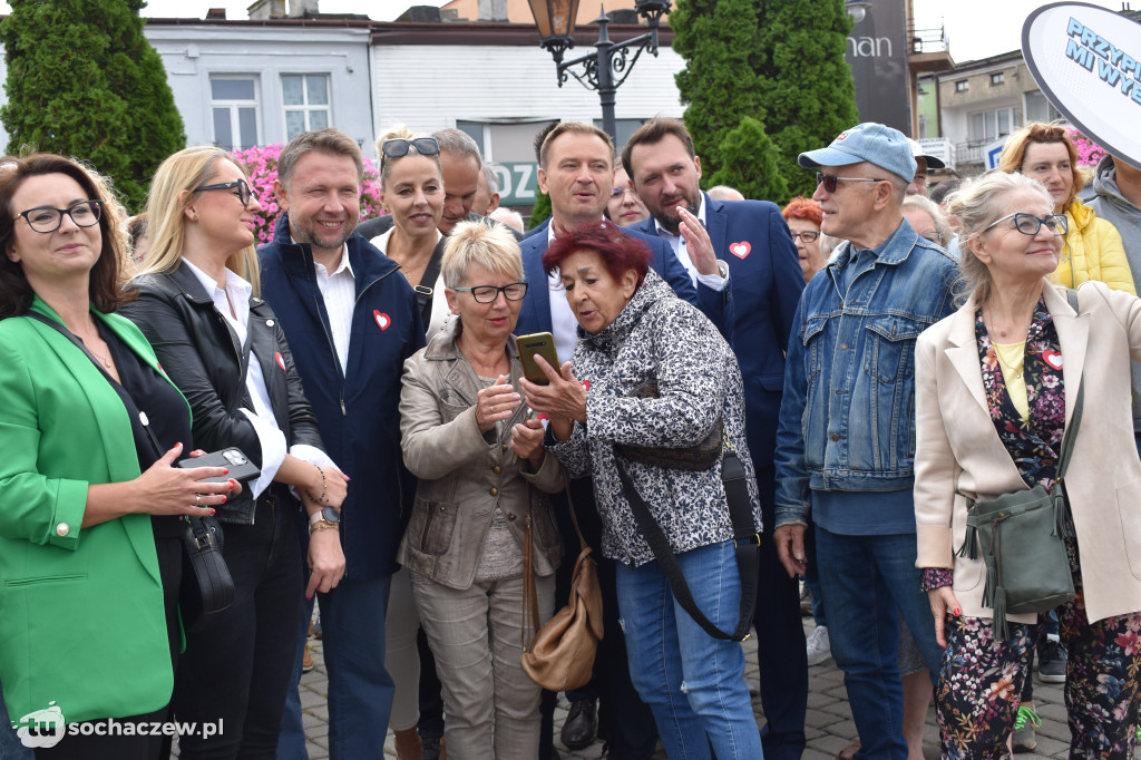 Konferencja Koalicji Obywatelskiej na placu Kościuszki