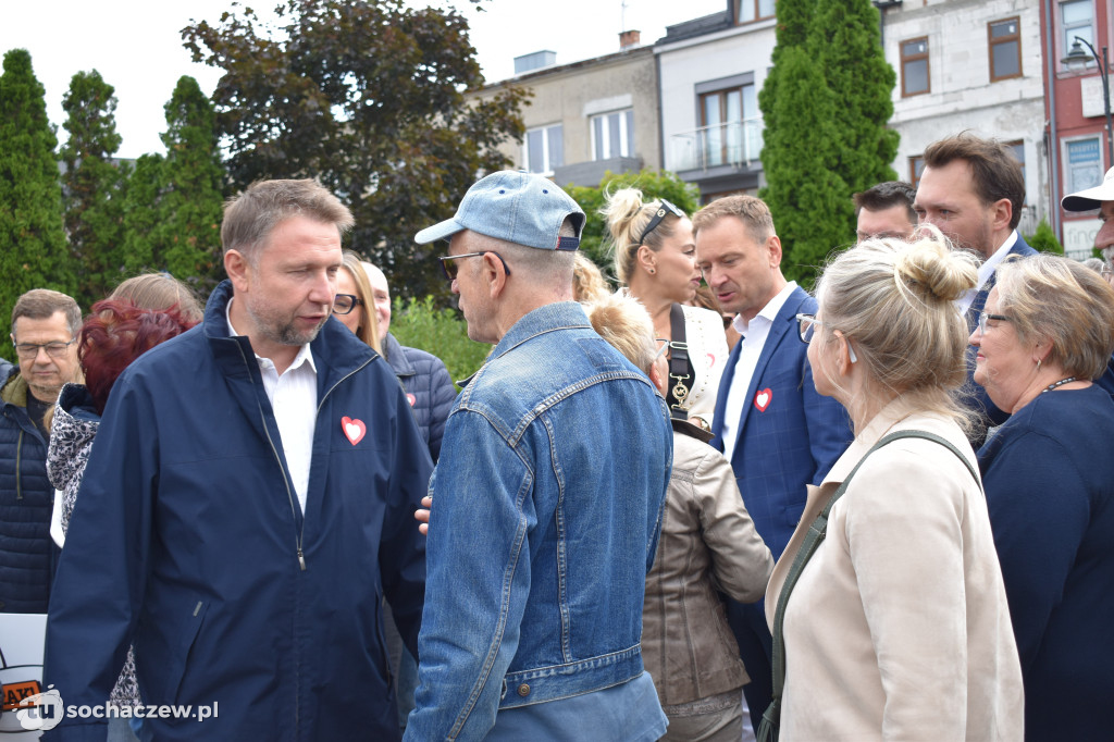 Konferencja Koalicji Obywatelskiej na placu Kościuszki